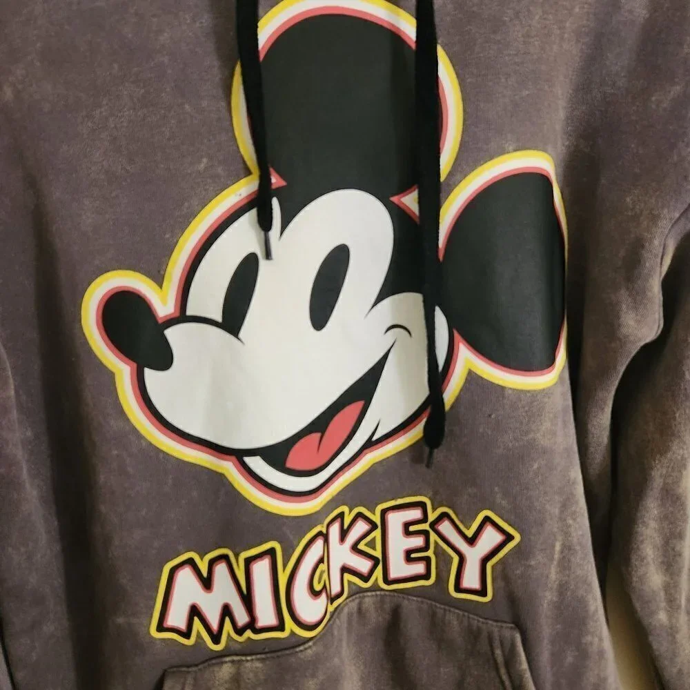 Disney Our Universe Mickey Mouse Mineral Wash Hoodie Size SM